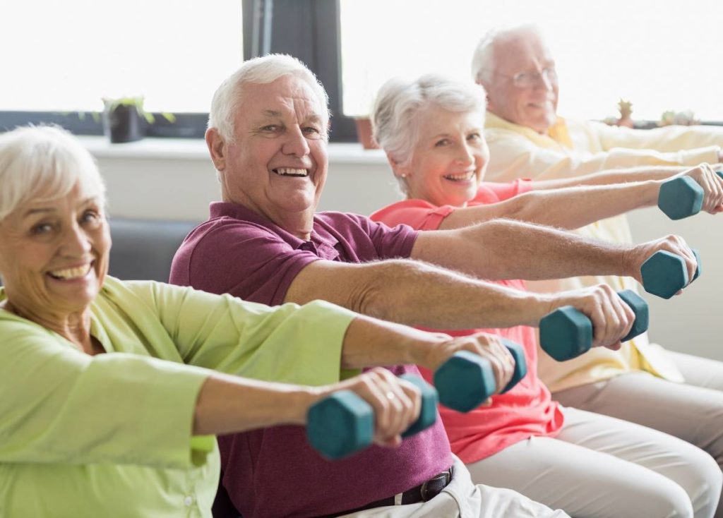 retirees staying physically active